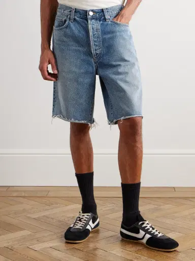 AGOLDE Anson Straight-Leg Frayed Denim Shorts - Men | Thumbnail 3 AGOLDE Anson Straight-Leg Frayed Denim Shorts - Men | Thumbnail 3