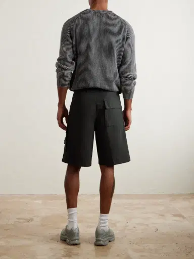 Stone Island Straight-Leg Organic Cotton-Canvas Cargo Shorts - Men | Thumbnail 3 Stone Island Straight-Leg Organic Cotton-Canvas Cargo Shorts - Men | Thumbnail 3