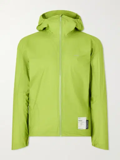 Satisfy Rain Fly Hooded Logo-Printed PERTEX® Shield Air Jacket - Men | Thumbnail 2 Satisfy Rain Fly Hooded Logo-Printed PERTEX® Shield Air Jacket - Men | Thumbnail 2