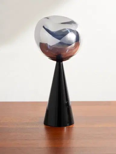 Tom Dixon Melt Portable Silver and Black-Tone LED Lamp - Men | Thumbnail 1 Tom Dixon Melt Portable Silver and Black-Tone LED Lamp - Men | Thumbnail 1