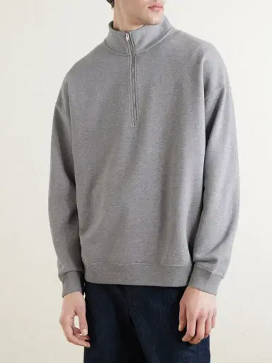 Canada Goose Rove Half-Zip Cotton-Jersey Sweater - Men | Thumbnail 3
