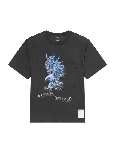 Satisfy Logo-Print Distressed MothTech™ Cotton-Jersey T-Shirt - Men | Thumbnail 1 Satisfy Logo-Print Distressed MothTech™ Cotton-Jersey T-Shirt - Men | Thumbnail 1