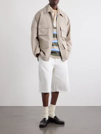 AMI PARIS Wide-Leg Denim Shorts - Men | Thumbnail 2 AMI PARIS Wide-Leg Denim Shorts - Men | Thumbnail 2