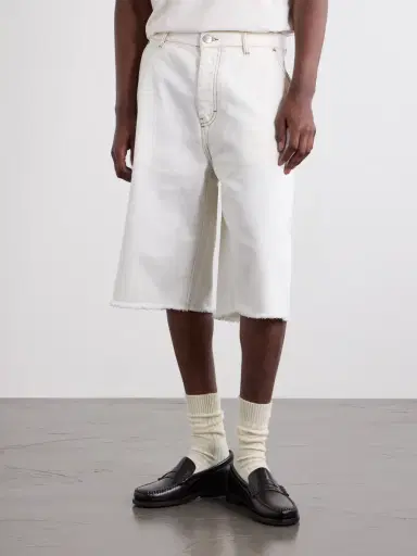 AMI PARIS Wide-Leg Denim Shorts - Men | Thumbnail 3 AMI PARIS Wide-Leg Denim Shorts - Men | Thumbnail 3