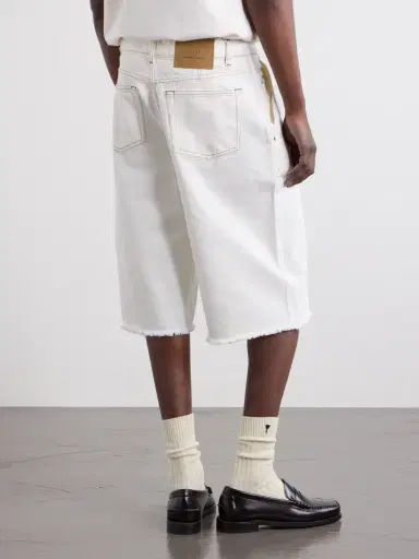 AMI PARIS Wide-Leg Denim Shorts - Men | Thumbnail 4 AMI PARIS Wide-Leg Denim Shorts - Men | Thumbnail 4