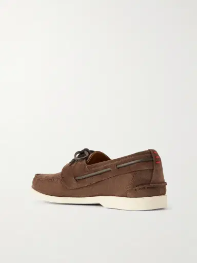 Kiton Suede Boat Shoes - Men | Thumbnail 4