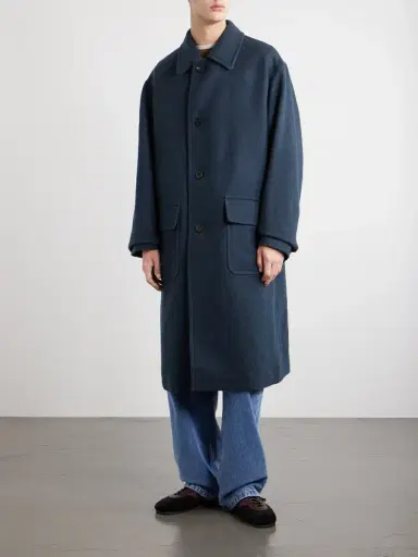 Dries Van Noten Oversized Wool Coat - Men | Thumbnail 3
