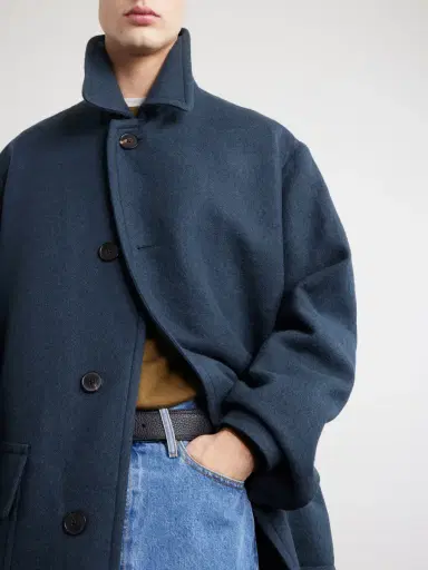 Dries Van Noten Oversized Wool Coat - Men | Thumbnail 5
