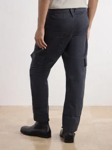 ADON Straight-Leg Cotton Herringbone Trousers - Men | Thumbnail 4 ADON Straight-Leg Cotton Herringbone Trousers - Men | Thumbnail 4