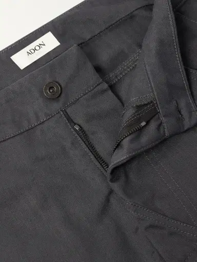 ADON Straight-Leg Cotton Herringbone Trousers - Men | Thumbnail 5 ADON Straight-Leg Cotton Herringbone Trousers - Men | Thumbnail 5