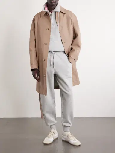 AMI PARIS Logo-Embroidered Cotton-French Terry Sweatpants - Men | Thumbnail 2 AMI PARIS Logo-Embroidered Cotton-French Terry Sweatpants - Men | Thumbnail 2