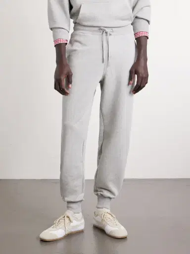 AMI PARIS Logo-Embroidered Cotton-French Terry Sweatpants - Men | Thumbnail 3 AMI PARIS Logo-Embroidered Cotton-French Terry Sweatpants - Men | Thumbnail 3