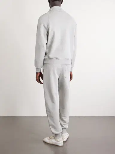 AMI PARIS Logo-Embroidered Cotton-French Terry Sweatpants - Men | Thumbnail 4 AMI PARIS Logo-Embroidered Cotton-French Terry Sweatpants - Men | Thumbnail 4