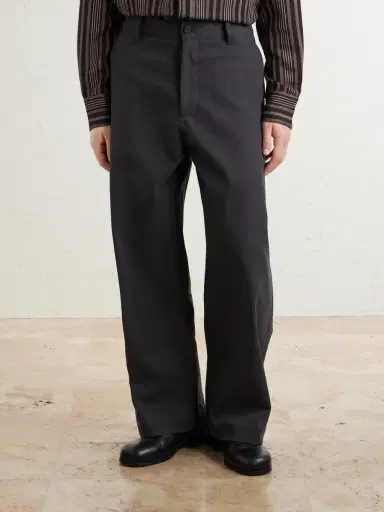 Studio Nicholson Barrel-Leg Cotton-Twill Trousers - Men | Thumbnail 3 Studio Nicholson Barrel-Leg Cotton-Twill Trousers - Men | Thumbnail 3