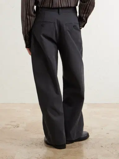 Studio Nicholson Barrel-Leg Cotton-Twill Trousers - Men | Thumbnail 4 Studio Nicholson Barrel-Leg Cotton-Twill Trousers - Men | Thumbnail 4