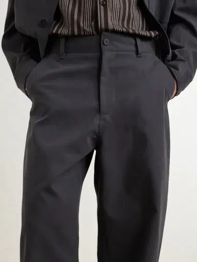 Studio Nicholson Barrel-Leg Cotton-Twill Trousers - Men | Thumbnail 6 Studio Nicholson Barrel-Leg Cotton-Twill Trousers - Men | Thumbnail 6