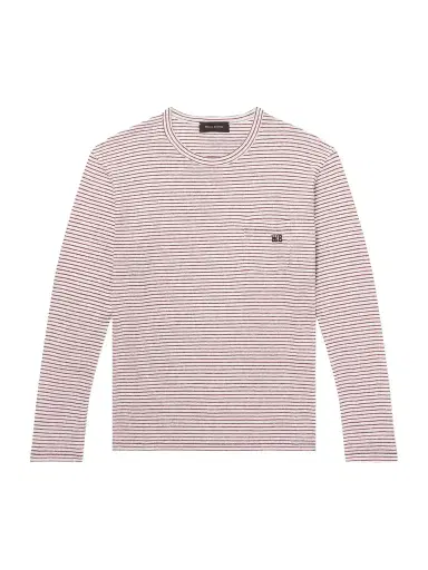 Wales Bonner Hour Embroidered Striped Linen and Cotton-Blend T-Shirt - Men | Thumbnail 1 Wales Bonner Hour Embroidered Striped Linen and Cotton-Blend T-Shirt - Men | Thumbnail 1