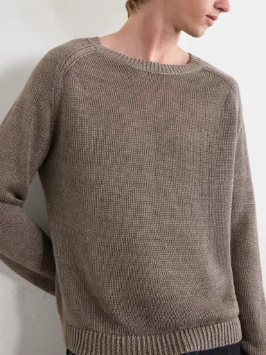 Studio Nicholson Costes Linen Sweater - Men | Thumbnail 5 Studio Nicholson Costes Linen Sweater - Men | Thumbnail 5