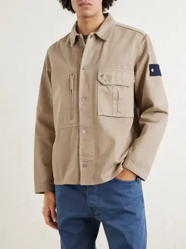 Stone Island STONE ISLAND DENIM Logo-Appliquéd Light Bull Denim-tc Overshirt - Men | Thumbnail 3