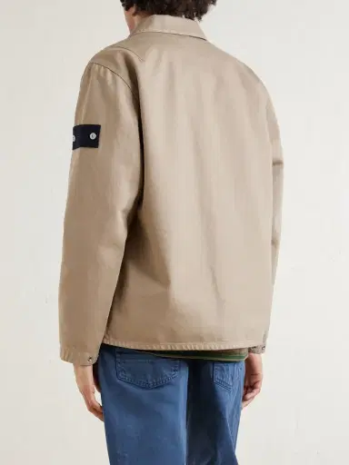 Stone Island STONE ISLAND DENIM Logo-Appliquéd Light Bull Denim-tc Overshirt - Men | Thumbnail 4