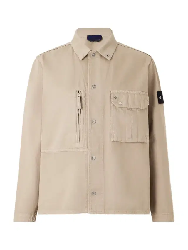 Stone Island STONE ISLAND DENIM Logo-Appliquéd Light Bull Denim-tc Overshirt - Men