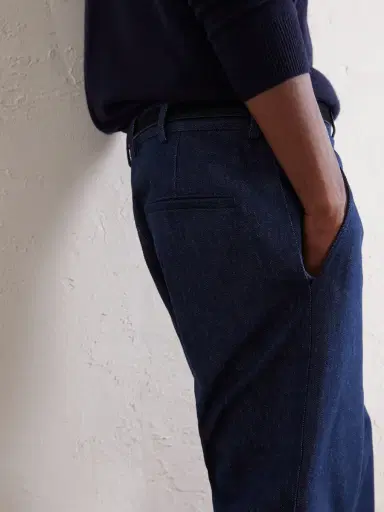 De Bonne Facture Balloon Tapered Denim Trousers - Men | Thumbnail 5