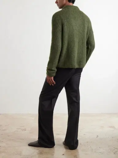 Dries Van Noten Mora Cropped Alpaca-Blend Cardigan - Men | Thumbnail 4