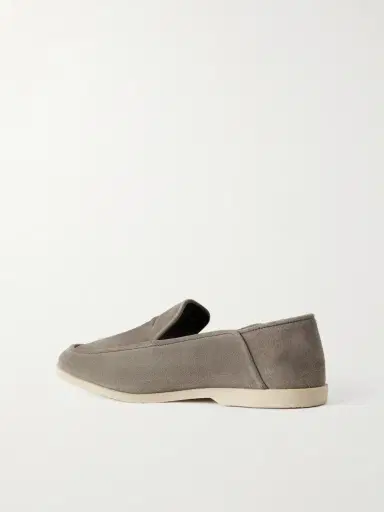 George Cleverley Mayfair II Collapsible-Heel Suede Loafers - Men | Thumbnail 4