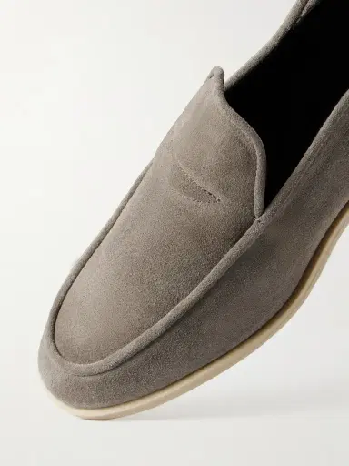 George Cleverley Mayfair II Collapsible-Heel Suede Loafers - Men | Thumbnail 5