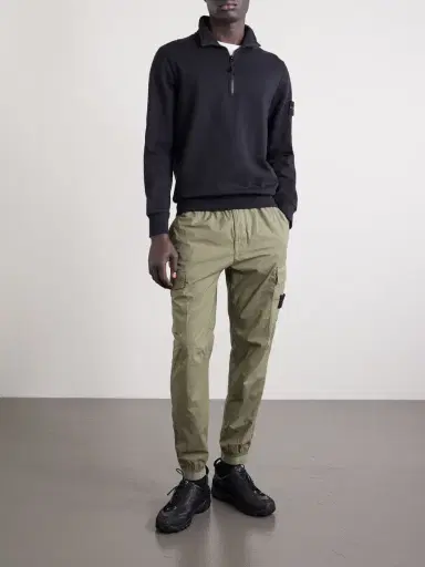 Stone Island Organic Cotton Fleece Half-Zip Sweatshirt - Men | Thumbnail 2