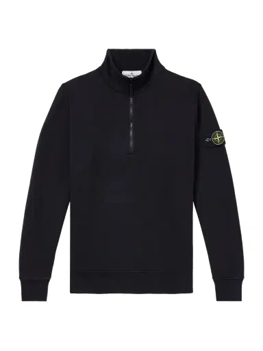Stone Island Organic Cotton Fleece Half-Zip Sweatshirt - Men | Thumbnail 1