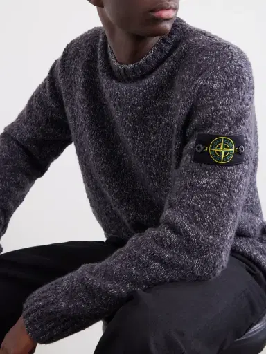 Stone Island Virgin Wool-Blend Sweater - Men | Thumbnail 5