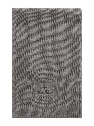 Stone Island Logo-Embroidered Cotton-Chenille Scarf - Men | Thumbnail 1 Stone Island Logo-Embroidered Cotton-Chenille Scarf - Men | Thumbnail 1