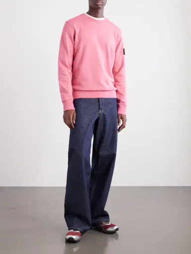 Stone Island Garment-Dyed Cotton-Fleece Sweatshirt - Men | Thumbnail 2