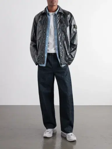 Stone Island Garment-Dyed Nylon Zip-Up Jacket - Men | Thumbnail 2 Stone Island Garment-Dyed Nylon Zip-Up Jacket - Men | Thumbnail 2