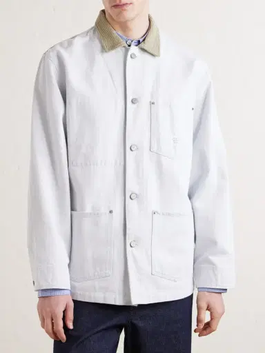 Aimé Leon Dore Corduroy-Trimmed Denim Jacket - Men | Thumbnail 3