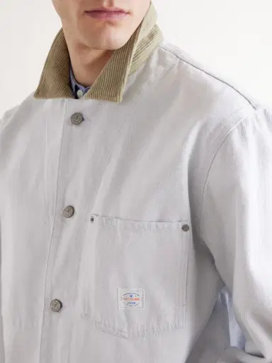 Aimé Leon Dore Corduroy-Trimmed Denim Jacket - Men | Thumbnail 5
