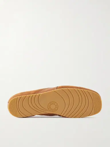 Dries Van Noten Leather-Trimmed Suede Sneakers - Men | Thumbnail 3