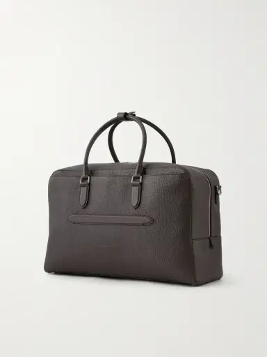 Smythson Full-Grain Leather Weekend Bag - Men | Thumbnail 4