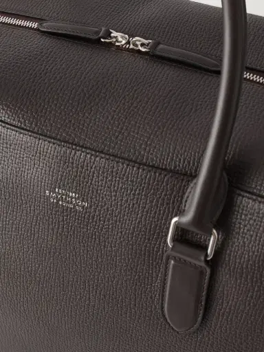Smythson Full-Grain Leather Weekend Bag - Men | Thumbnail 5