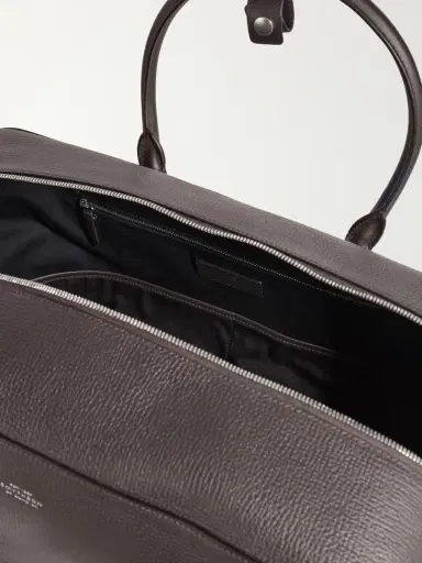 Smythson Full-Grain Leather Weekend Bag - Men | Thumbnail 6