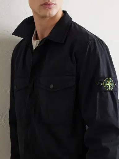 Stone Island Garment-Dyed Cotton-Blend Twill Overshirt - Men | Thumbnail 5 Stone Island Garment-Dyed Cotton-Blend Twill Overshirt - Men | Thumbnail 5