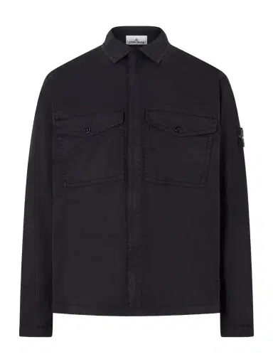 Stone Island Garment-Dyed Cotton-Blend Twill Overshirt - Men | Thumbnail 1 Stone Island Garment-Dyed Cotton-Blend Twill Overshirt - Men | Thumbnail 1