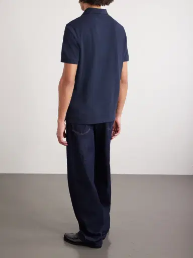 Stone Island Stretch Cotton-Blend Piqué Polo Shirt - Men | Thumbnail 4 Stone Island Stretch Cotton-Blend Piqué Polo Shirt - Men | Thumbnail 4