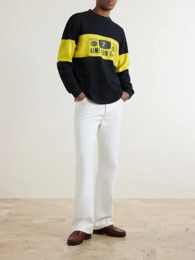 Aimé Leon Dore Rally Logo-Print Cotton Sweater - Men | Thumbnail 2