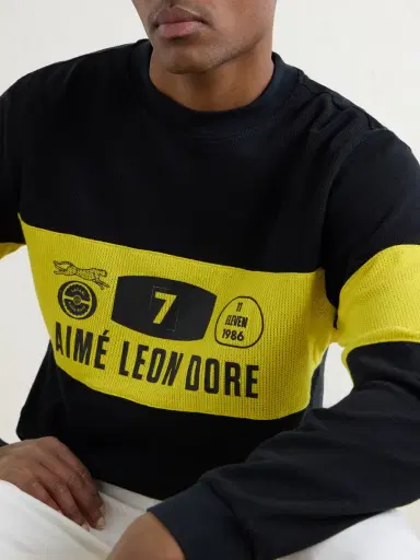 Aimé Leon Dore Rally Logo-Print Cotton Sweater - Men | Thumbnail 5