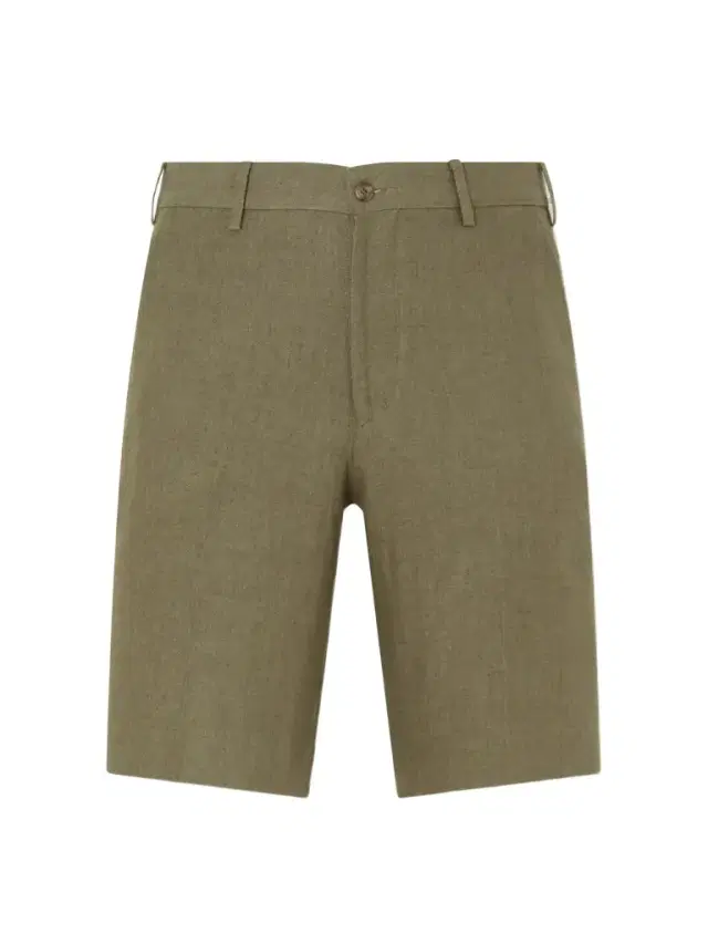 Straight-Leg Linen Shorts - Men Straight-Leg Linen Shorts - Men