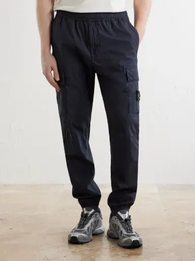 Stone Island Tapered Cotton-Blend Trousers - Men | Thumbnail 3 Stone Island Tapered Cotton-Blend Trousers - Men | Thumbnail 3