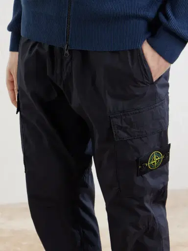 Stone Island Tapered Cotton-Blend Trousers - Men | Thumbnail 5 Stone Island Tapered Cotton-Blend Trousers - Men | Thumbnail 5