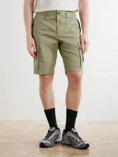 Stone Island Straight-Leg Cotton-Blend Twill Cargo Shorts - Men | Thumbnail 3 Stone Island Straight-Leg Cotton-Blend Twill Cargo Shorts - Men | Thumbnail 3